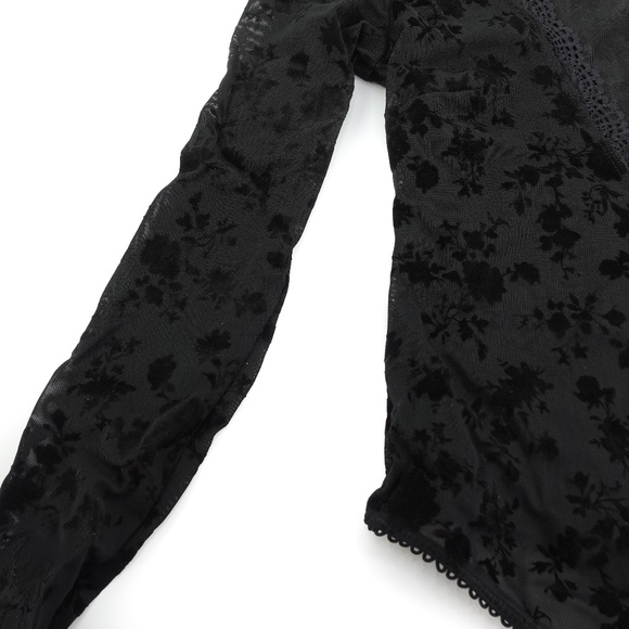 Free People Babes In Bandeaus Bodysuit Black Combo - Picture 10 of 11